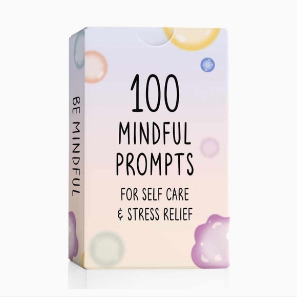 BEST 100 Mindful Prompts for Self Care & Stress Relief | Cards to Reduce Anxiety - Picture 9 of 9